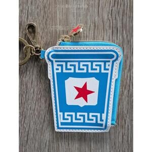 Dabney Lee New York Coffee Cup Zipper Coin Purse Pouch Wallet Travel Novelty